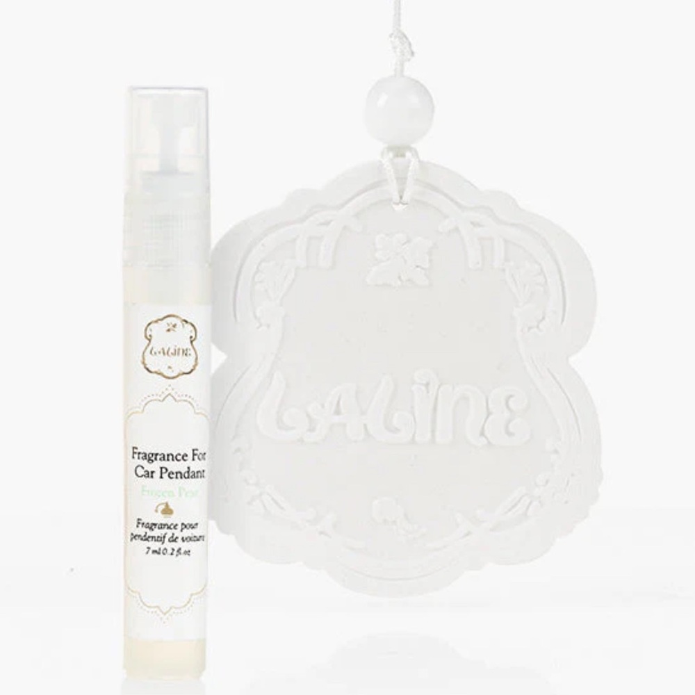 Laline White Car Fragrance Pendant